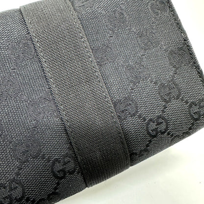 Gucci Pouch 39.0911 Gg Canvas Black Gg Cosmetics Pouch Women