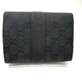 Gucci Pouch 39.0911 Gg Canvas Black Gg Cosmetics Pouch Women