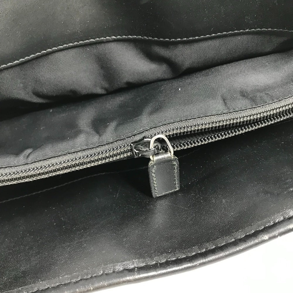 Gucci Business Bag 246410 Nylon / Leather Black Logo Mens
