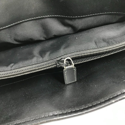 Gucci Business Bag 246410 Nylon / Leather Black Logo Mens