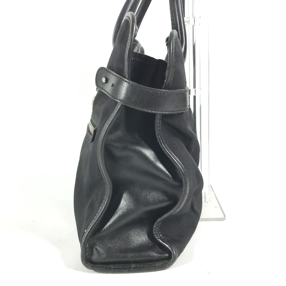 Gucci Business Bag 246410 Nylon / Leather Black Logo Mens
