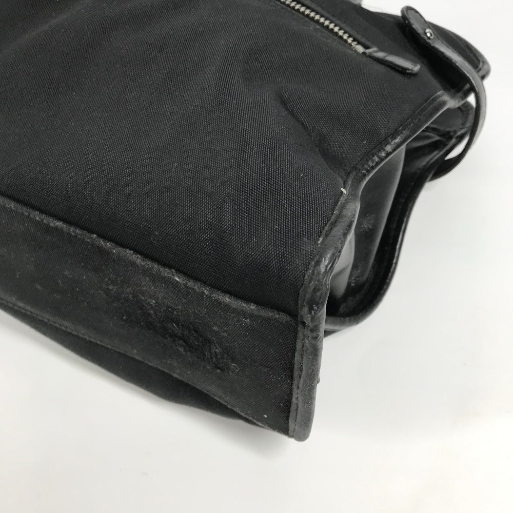Gucci Business Bag 246410 Nylon / Leather Black Logo Mens