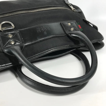 Gucci Business Bag 246410 Nylon / Leather Black Logo Mens