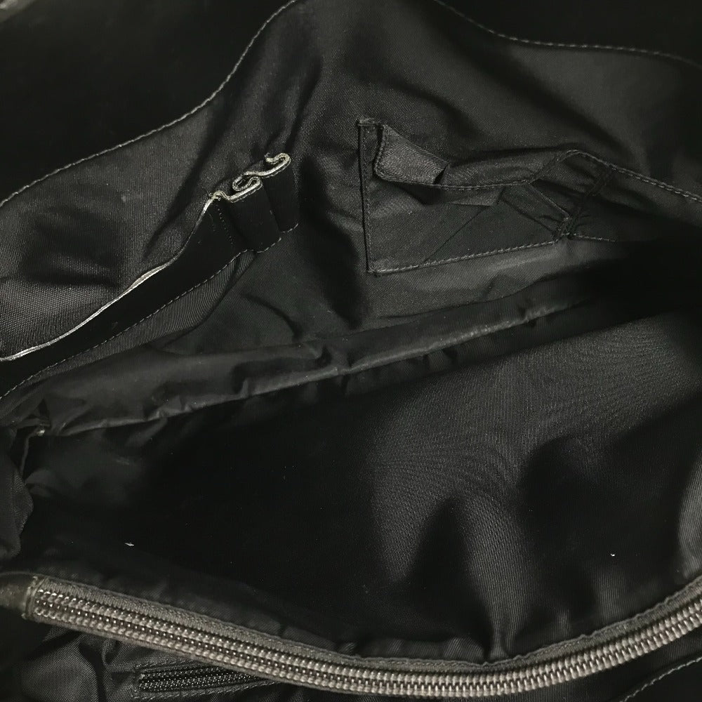 Gucci Business Bag 246410 Nylon / Leather Black Logo Mens