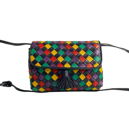 Bottegaveneta Shoulder Bag Leather Multicolor Intrecciato Women