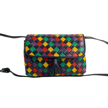 Bottegaveneta Shoulder Bag Leather Multicolor Intrecciato Women