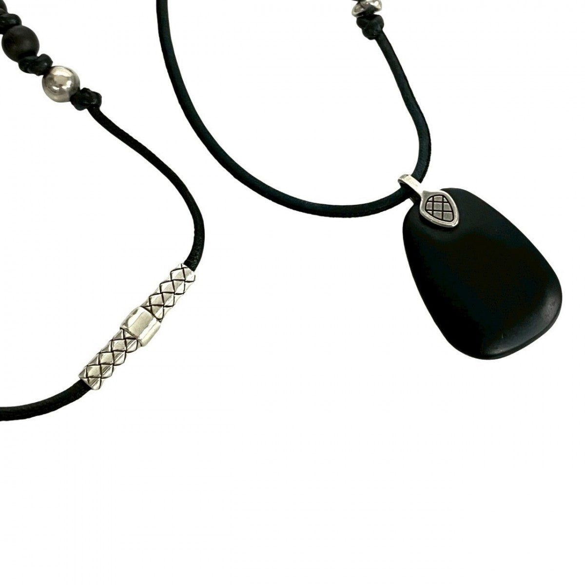 Bottegaveneta Necklace Silver925 Black
