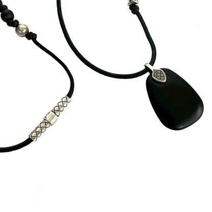 Bottegaveneta Necklace Silver925 Black