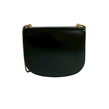 Celine Shoulder Bag Leather Black Teen Chain Busas Women