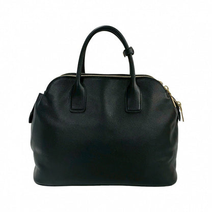 Prada Handbag Leather Black Prada Logometal Women