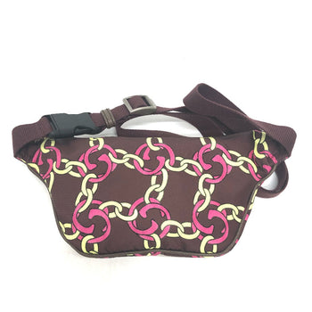 Gucci Sling Bag 650299 Nylon Brown The North Face Collaboration Waist Pouch Women