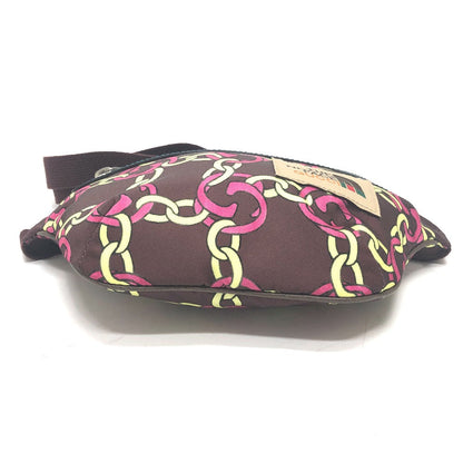 Gucci Sling Bag 650299 Nylon Brown The North Face Collaboration Waist Pouch Women