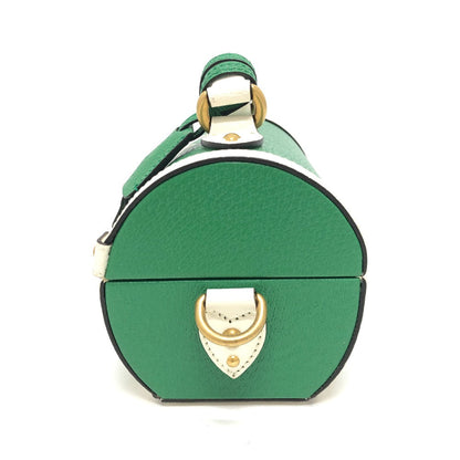 Gucci Handbag 723801 Leather Green Logo Golf Ball Case Women