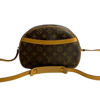 Louis Vuitton Shoulder Bag M51221 Leather, Pvc Brown Monogram Blois Women