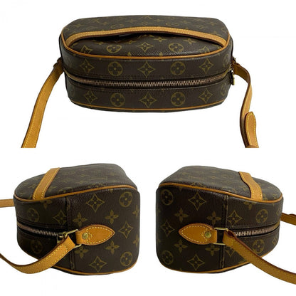Louis Vuitton Shoulder Bag M51221 Leather, Pvc Brown Monogram Blois Women