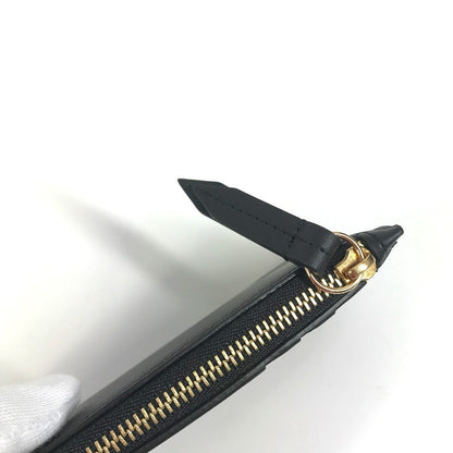 Gucci Coin Case 431715 Leather Black Logo Fragment Case Mens(Unisex)