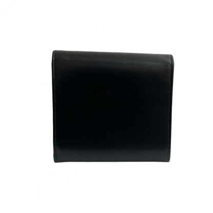 Cartier Bifold Wallet Leather Black Panther Line Mens(Unisex)