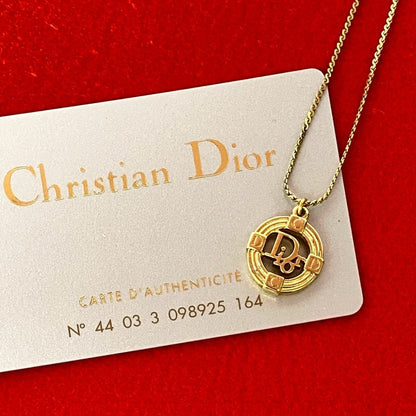 Dior Necklace Gold Plated Gold