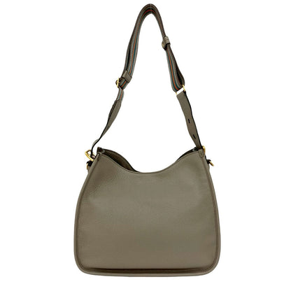 Prada Shoulder Bag Leather Gray