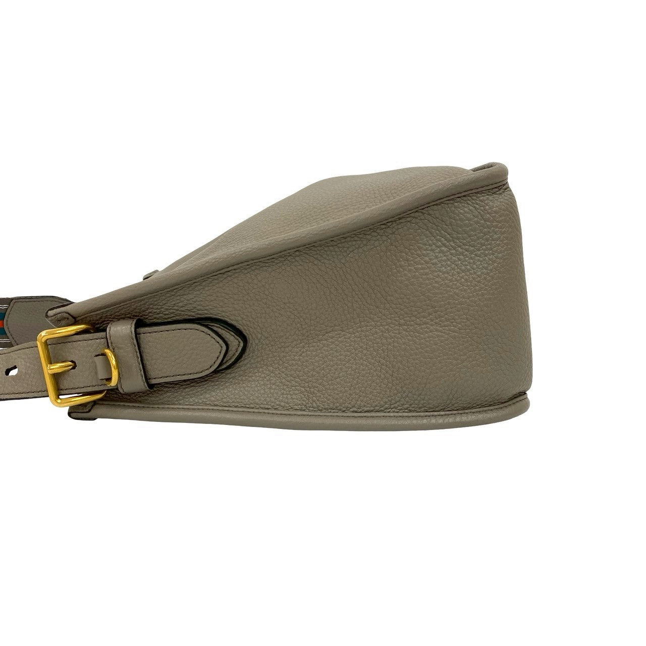Prada Shoulder Bag Leather Gray