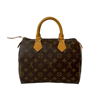 Louis Vuitton Handbag M41528 Leather Brown Monogram Speedy 25