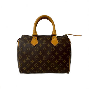 Louis Vuitton Handbag M41528 Leather Brown Monogram Speedy 25