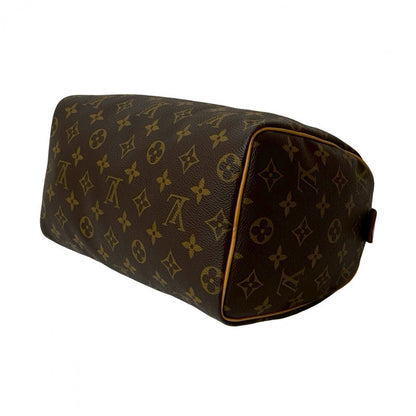 Louis Vuitton Handbag M41528 Leather Brown Monogram Speedy 25