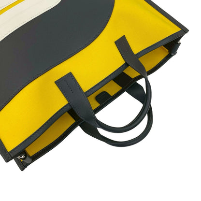 Hermes Shoulder Bag Canvas Yellow Plastics Bags