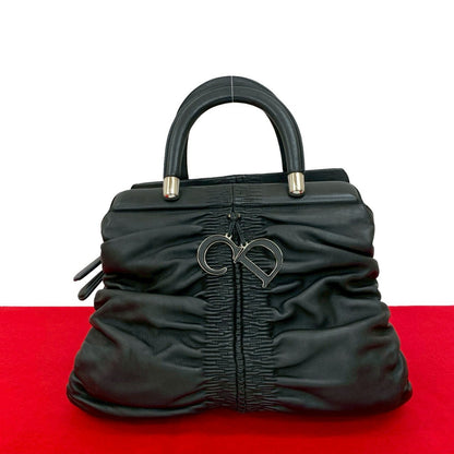 Dior Handbag Leather Black Karenina