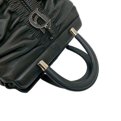 Dior Handbag Leather Black Karenina