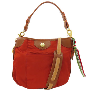 Orobianco Handbag Nylon Orange 2Way