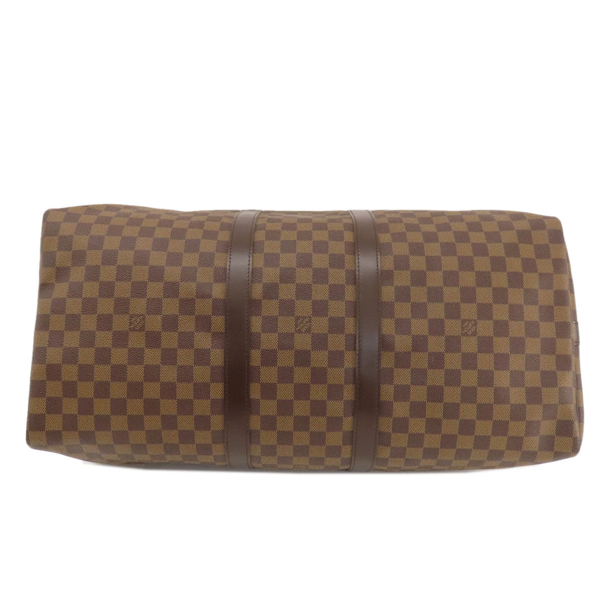 Louis Vuitton Boston Duffel Bag N41414 Damier Canvas Brown Keepall Bandouliere55 Damier Canvas