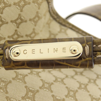 Celine Tote Bag Canvas Beige Macadam Pattern Women