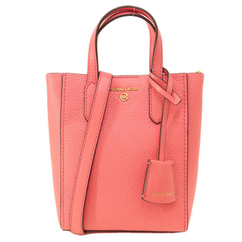 Michael Kors Handbag Leather Pink Logo 2Way Women