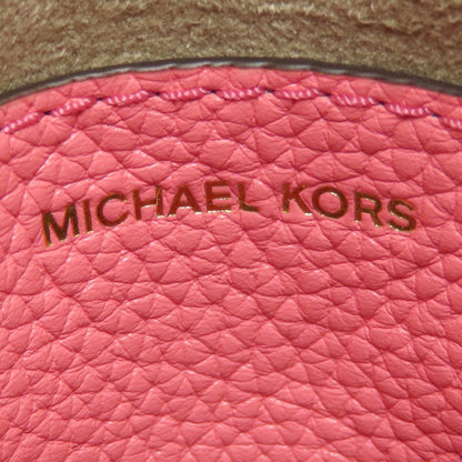 Michael Kors Handbag Leather Pink Logo 2Way Women