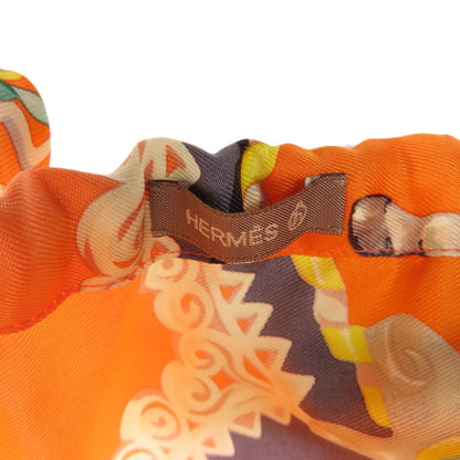 Hermes Handbag Cotton, Silk Brown Petit Ash Tote Women