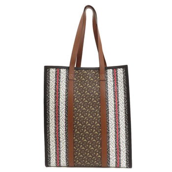 Burberry Tote Bag Pvc, Leather Brown B Logo Women