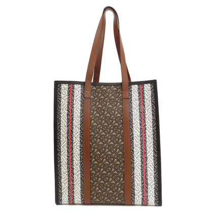 Burberry Tote Bag Pvc, Leather Brown B Logo Women