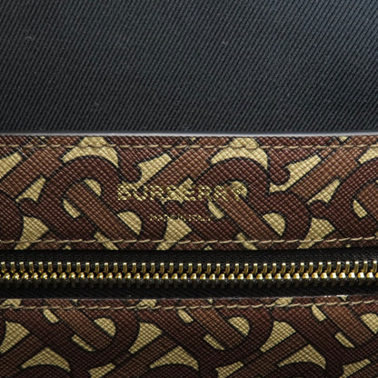 Burberry Tote Bag Pvc, Leather Brown B Logo Women