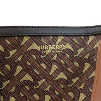 Burberry Tote Bag Pvc, Leather Brown B Logo Women