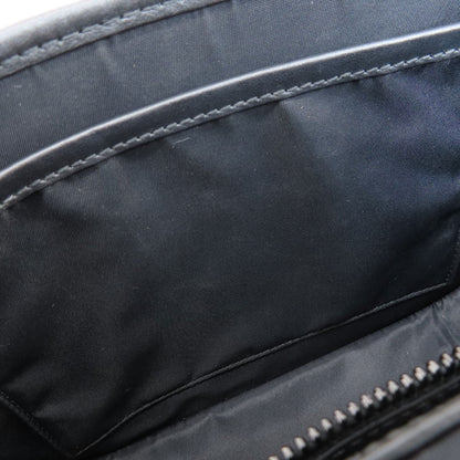 Burberry Shoulder Bag Leather Black Logo Women
