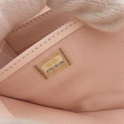 Chanel Long Wallet Purse Leather, Tweed Pink Coco Mark Women