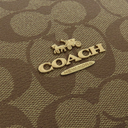 Coach Handbag C7261 Pvc, Leather Brown Signature 2Way Women