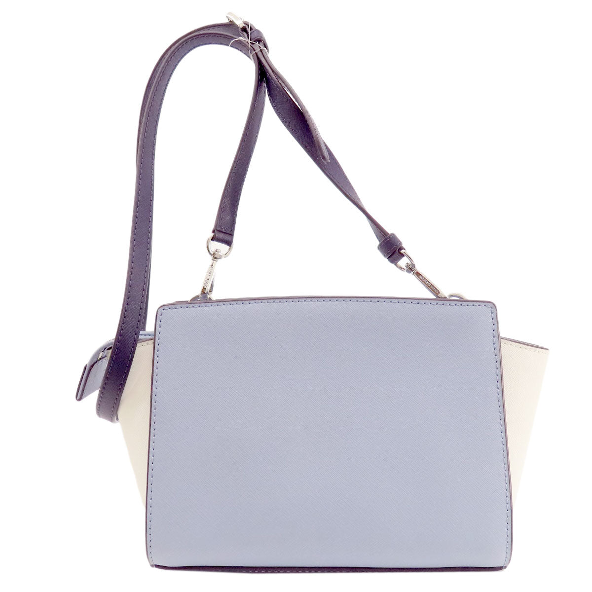 Michael Kors Shoulder Bag Leather Blue Logometal