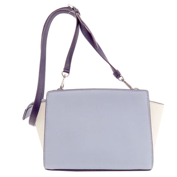 Michael Kors Shoulder Bag Leather Blue Logometal