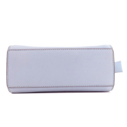 Michael Kors Shoulder Bag Leather Blue Logometal