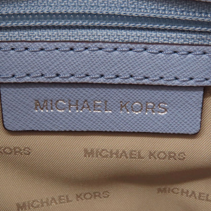 Michael Kors Shoulder Bag Leather Blue Logometal