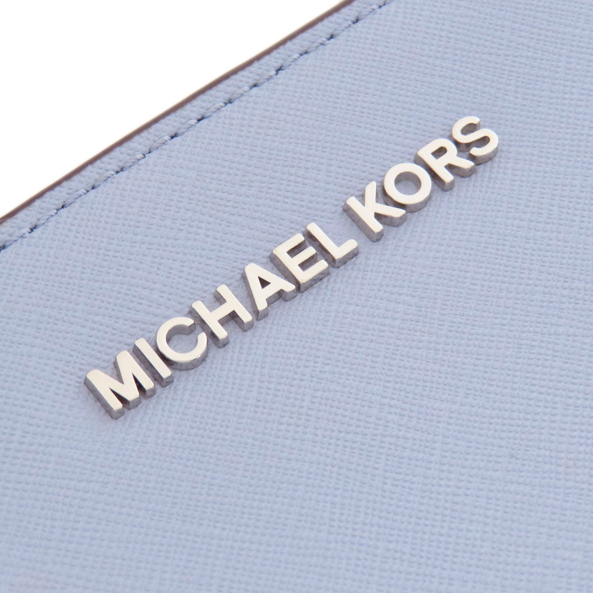 Michael Kors Shoulder Bag Leather Blue Logometal