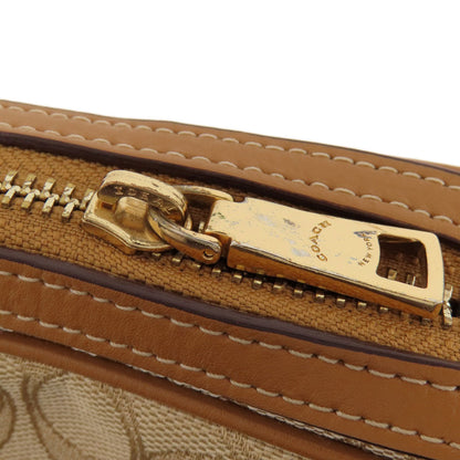 Coach Shoulder Bag F28959 Canvas Brown Signature Women