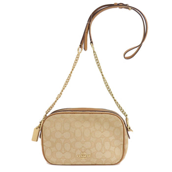 Coach Shoulder Bag F28959 Canvas Brown Signature Women